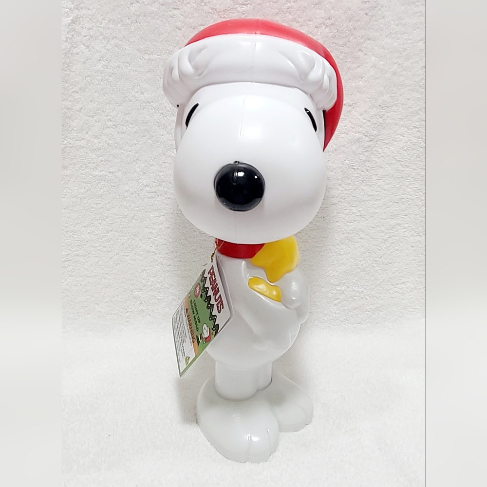 Peanuts Snoopy Hugging Woodstock 14" Lighted Blow Mold Brand New